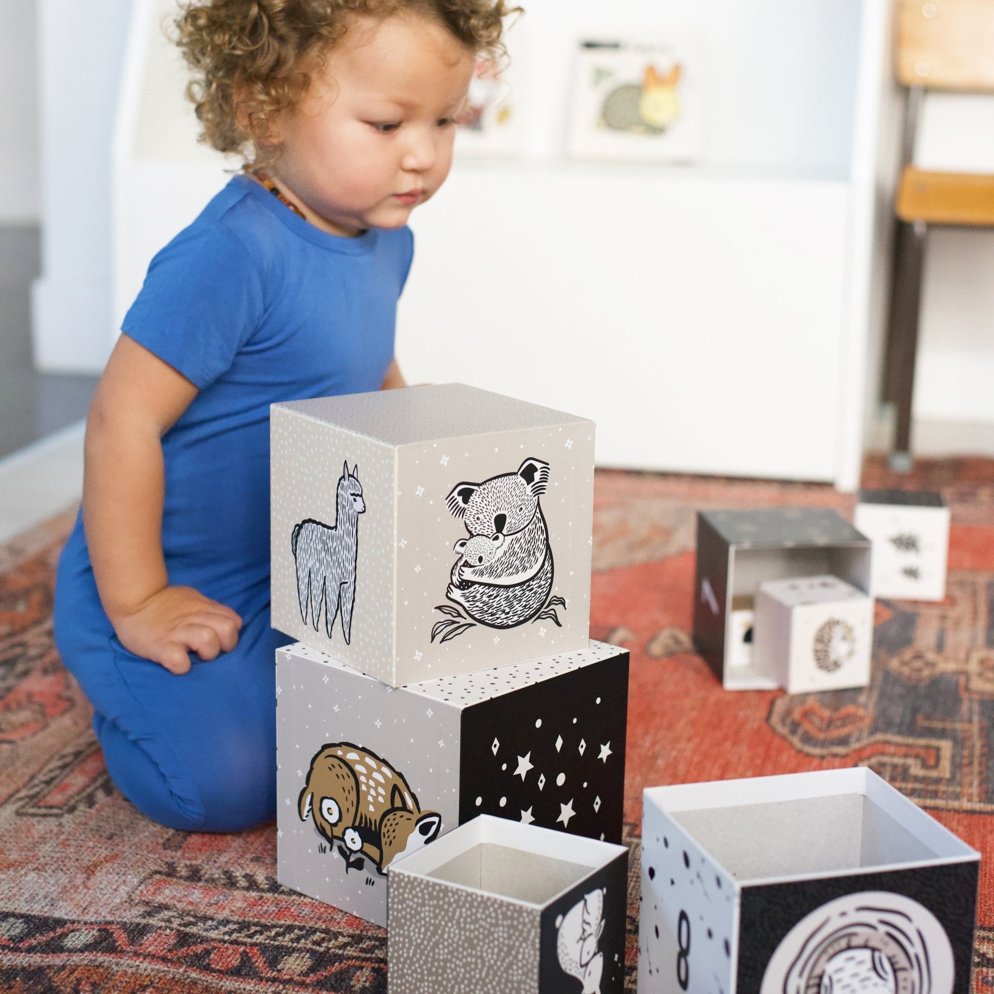 Wee Gallery Nesting Blocks - Baby Animals | Playroom Avenue