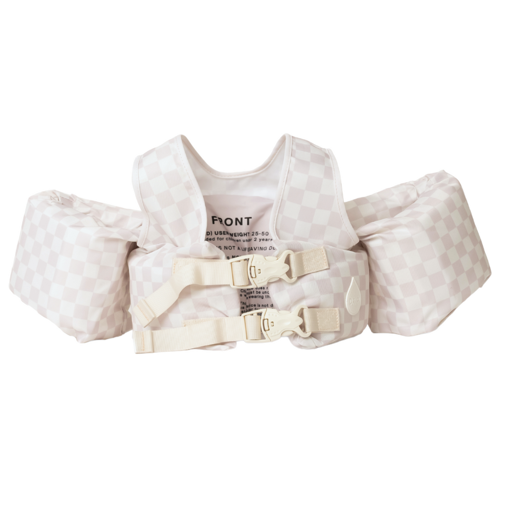 Dripfloats Neutral Checkered Kids Float