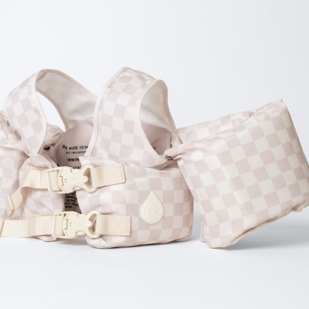 Dripfloats Neutral Checkered Kids Float