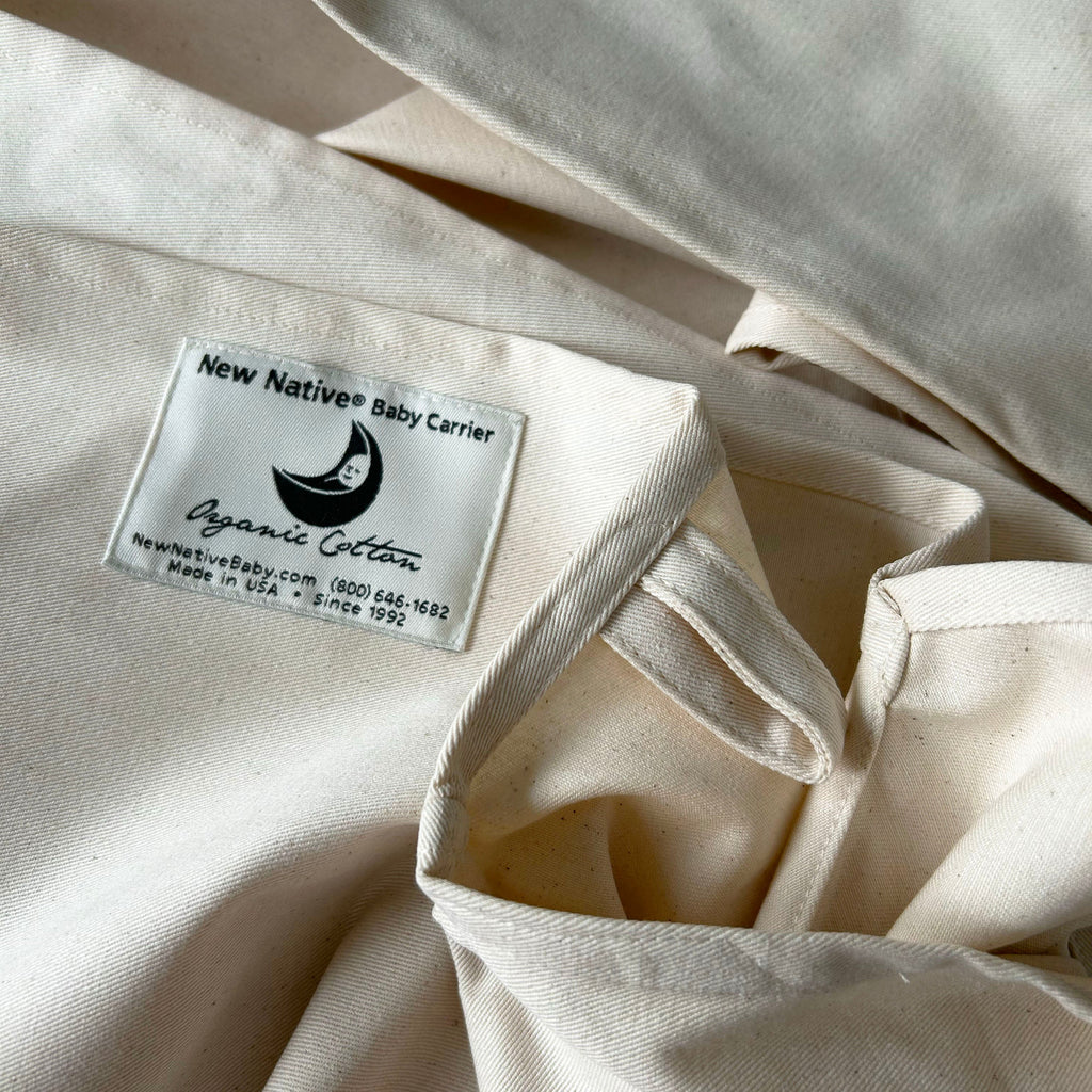 New Native® Inc. Organic Cotton Baby Carrier Natural | Playroom Avenue