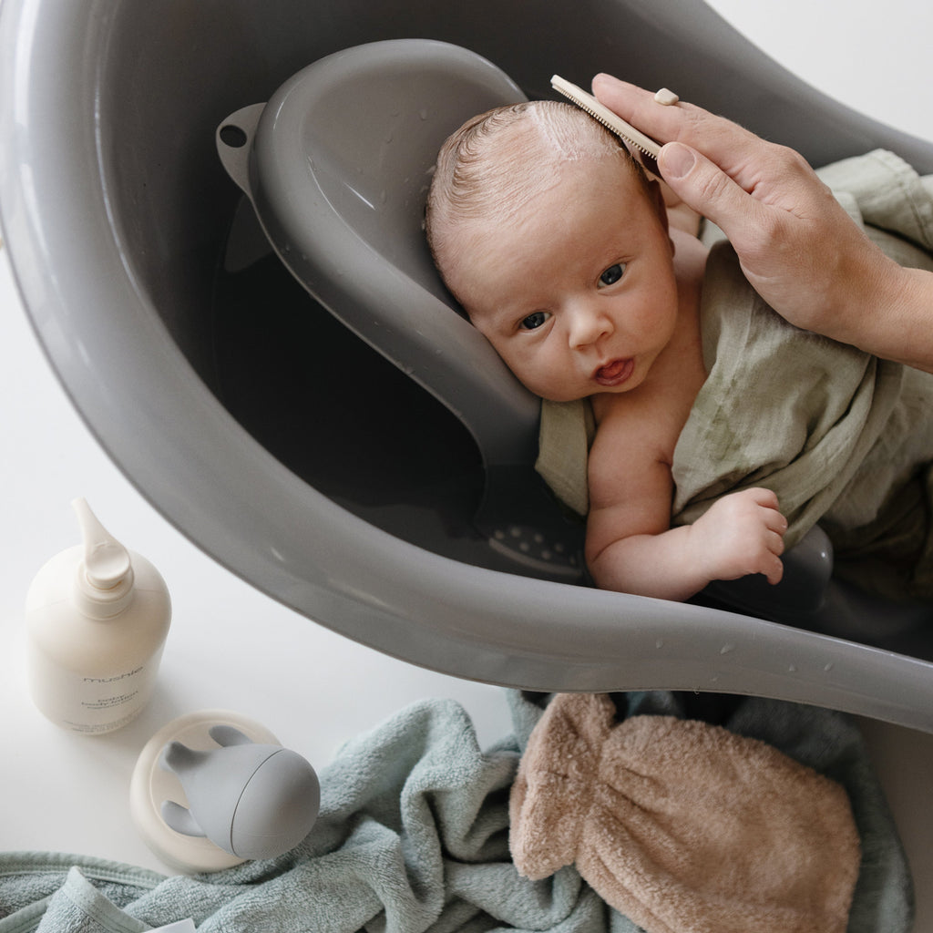 Mushie Cradle Cap Brushes | Playroom Avenue