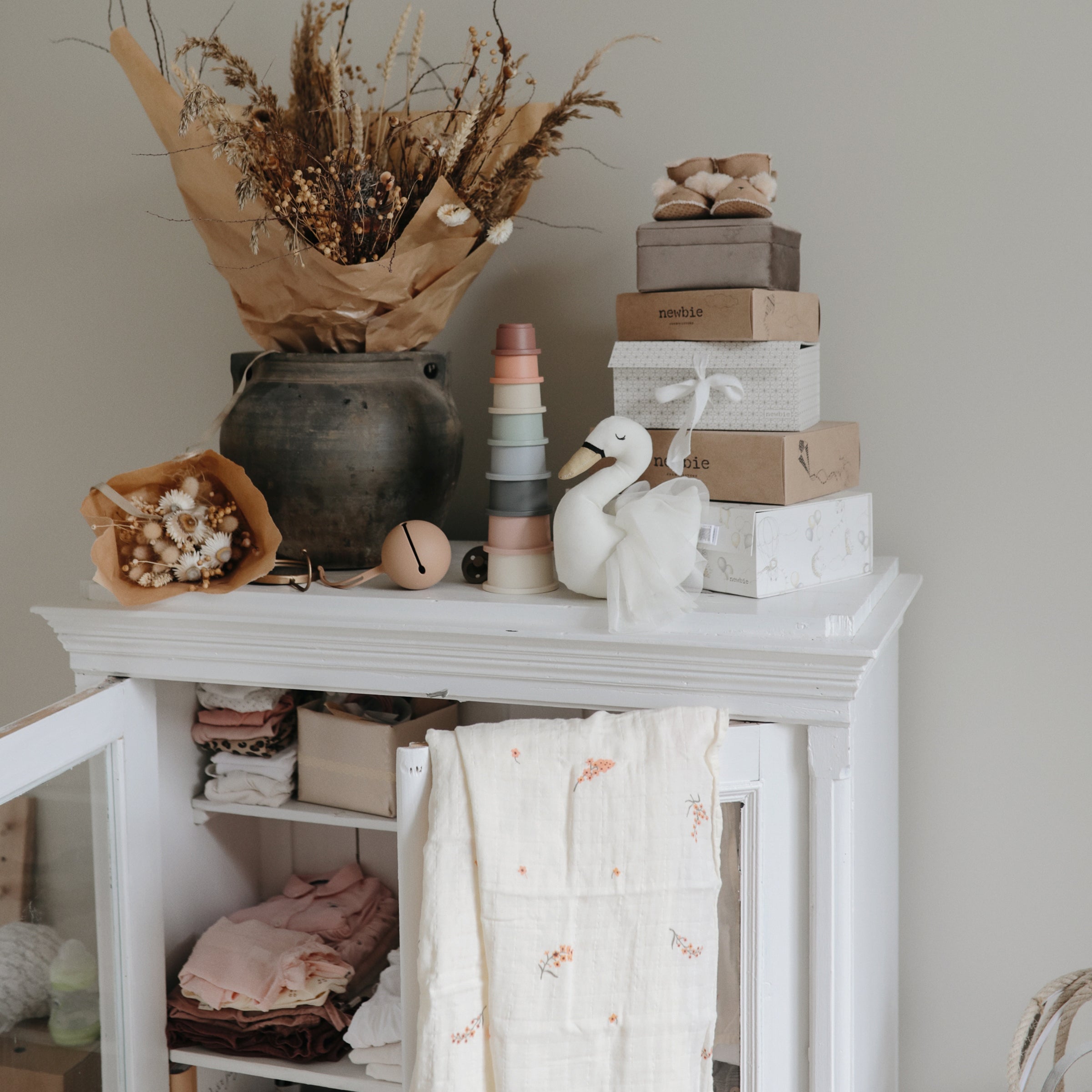 Mushie Organic Cotton Muslin Swaddle Blanket | Playroom Avenue