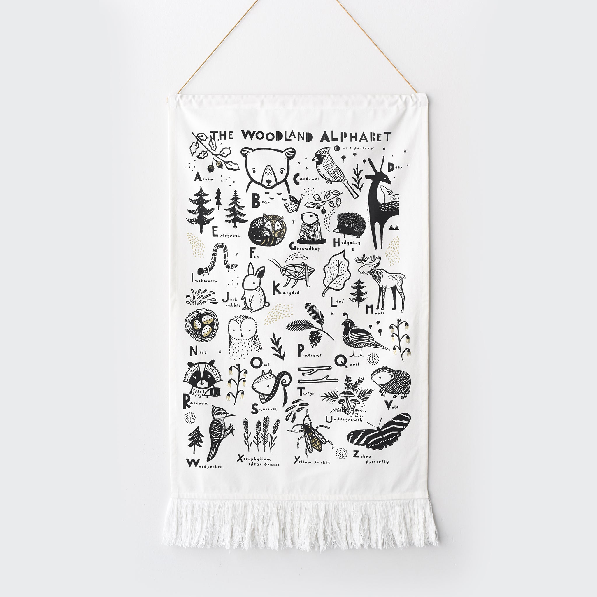 Wee Gallery Woodland Alphabet Tapestry | Playroom Avenue