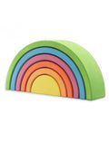 Ocamora 6 Piece Wooden Rainbow Stacker (GREEN) | Playroom Avenue