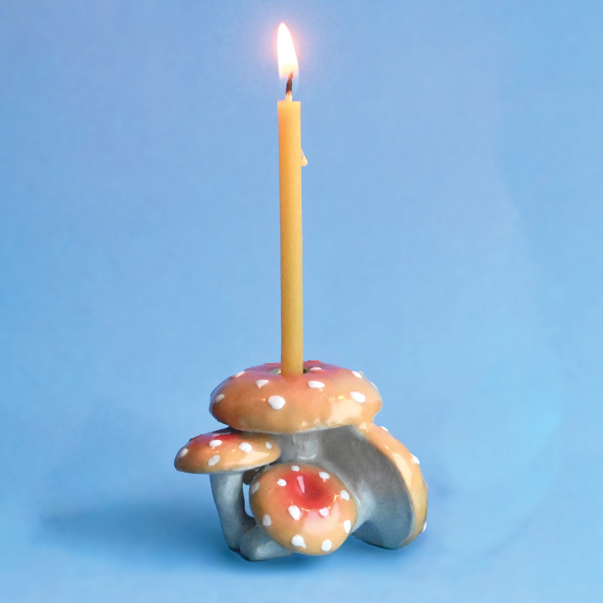 Camp Hollow Orange Mushroom Cluster Cake Topper | Playroom Avenue