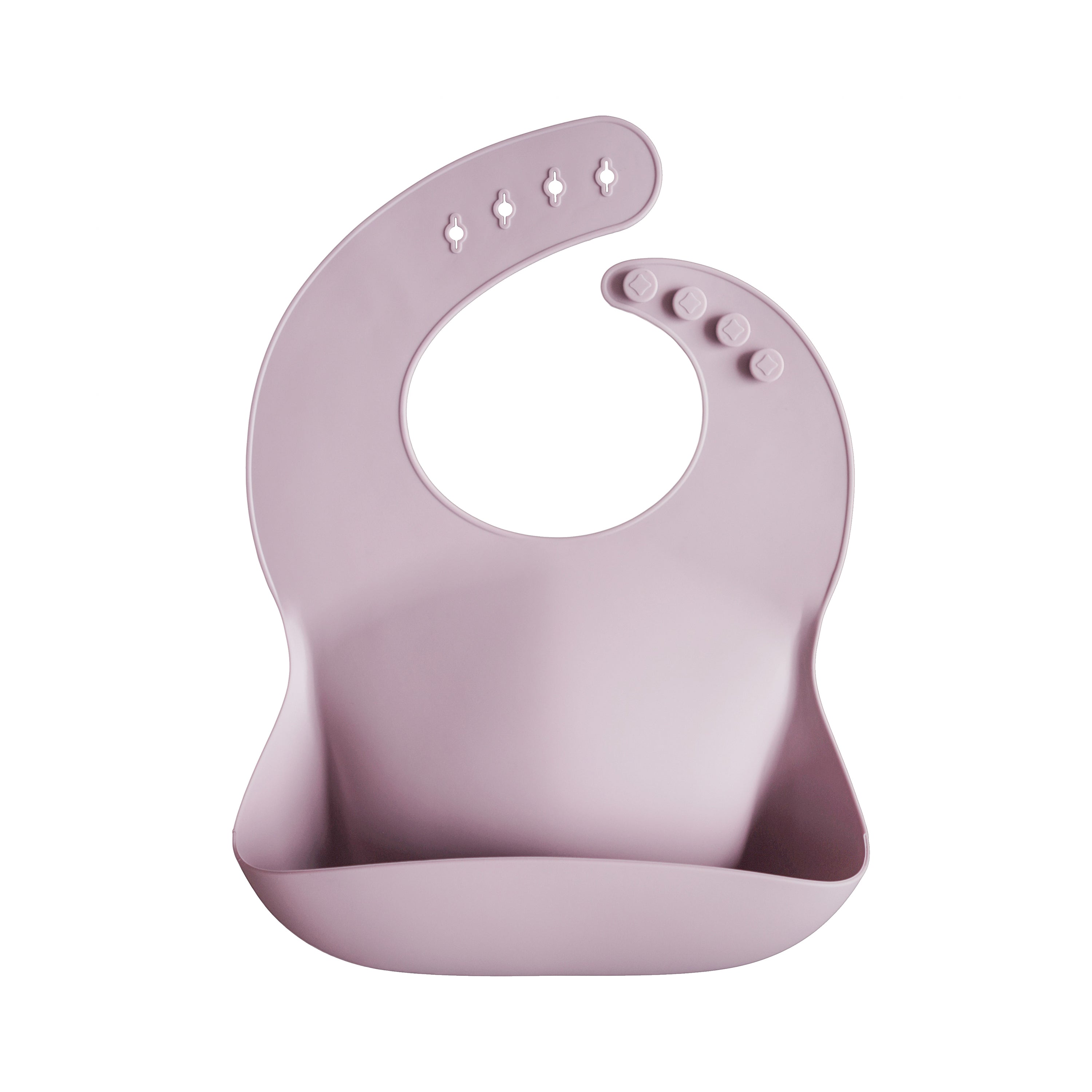 Mushie Silicone Baby Bib Pale Mauve | Playroom Avenue