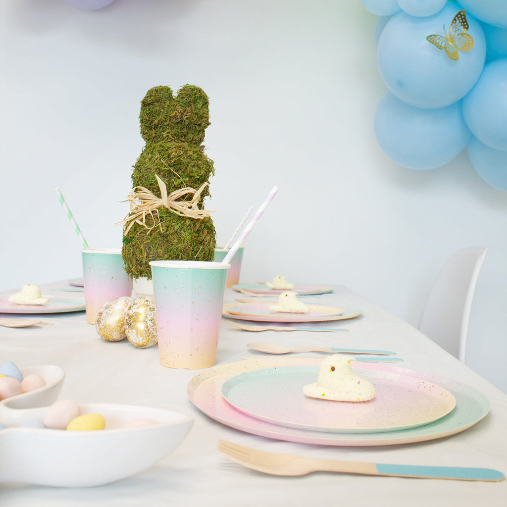 Ellie's Party Supply Light Blue Wooden Utensil Set – 24ct | ON SALE!! | Playroom Avenue