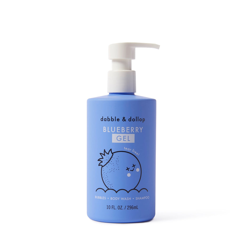 Dabble & Dollop Blueberry Bubble Bath, Body Wash & Shampoo | Playroom Avenue