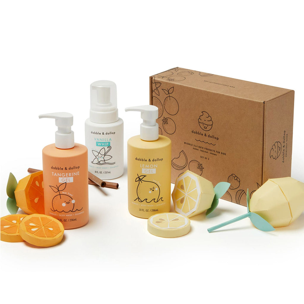 Dabble & Dollop Citrus Kiss Bath Bundle | Playroom Avenue