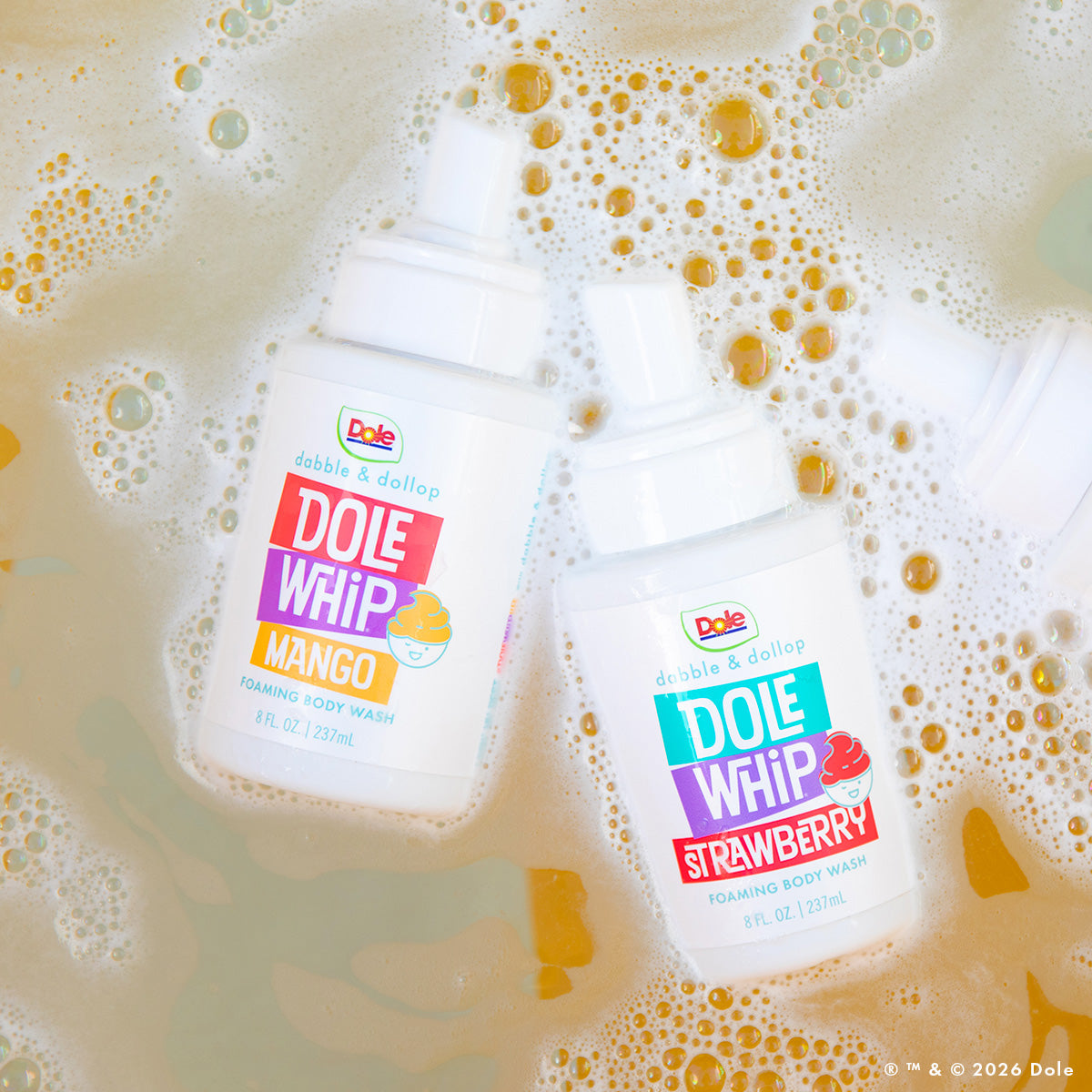 Dabble & Dollop Dole Whip® Strawberry Foaming Body Wash