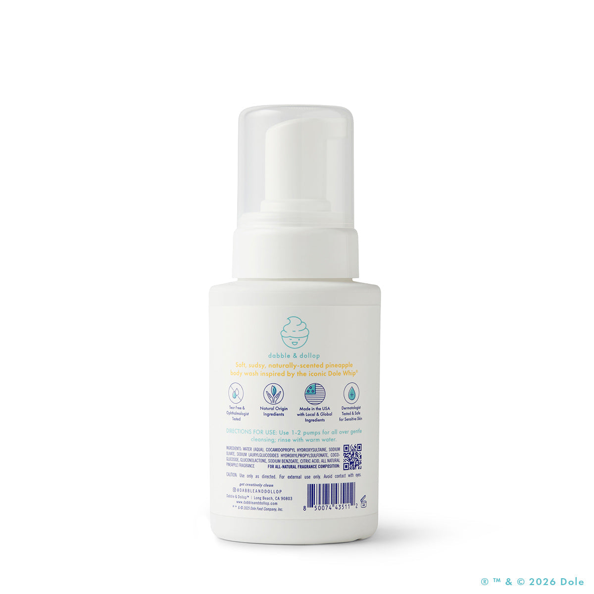 Dabble & Dollop Dole Whip® Pineapple Foaming Body Wash