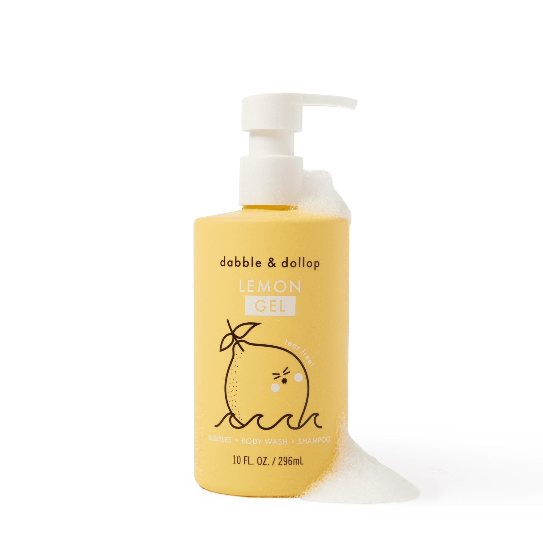 Dabble & Dollop Lemon Bubble Bath, Body Wash & Shampoo | Playroom Avenue