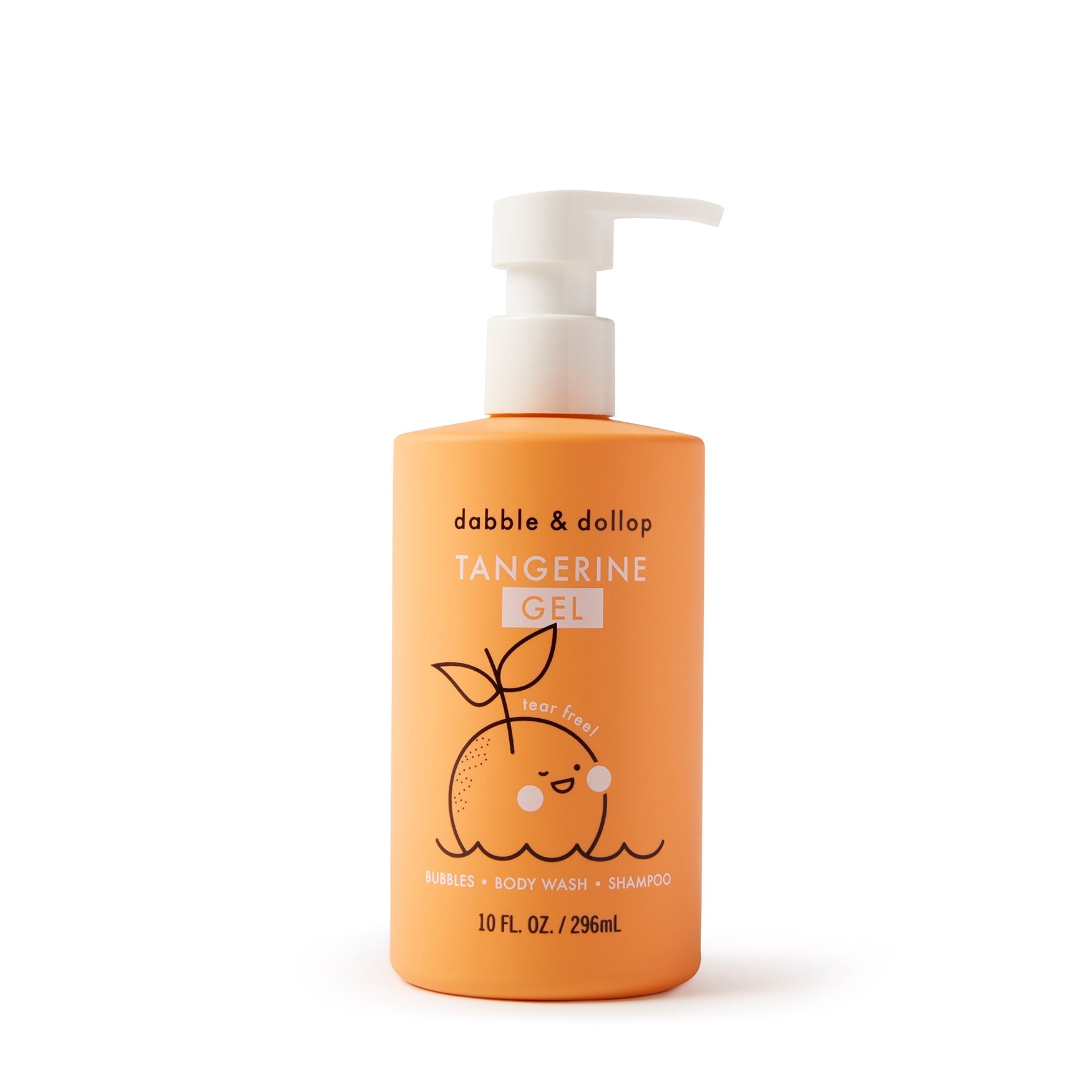 Dabble & Dollop Tangerine Bubble Bath, Body Wash & Shampoo | Playroom Avenue