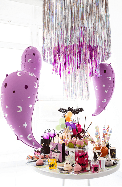 Pink Ghost Balloon – 14 x 24" Holographic Halloween Decor | Ellie’s Party Supply | Playroom Avenue
