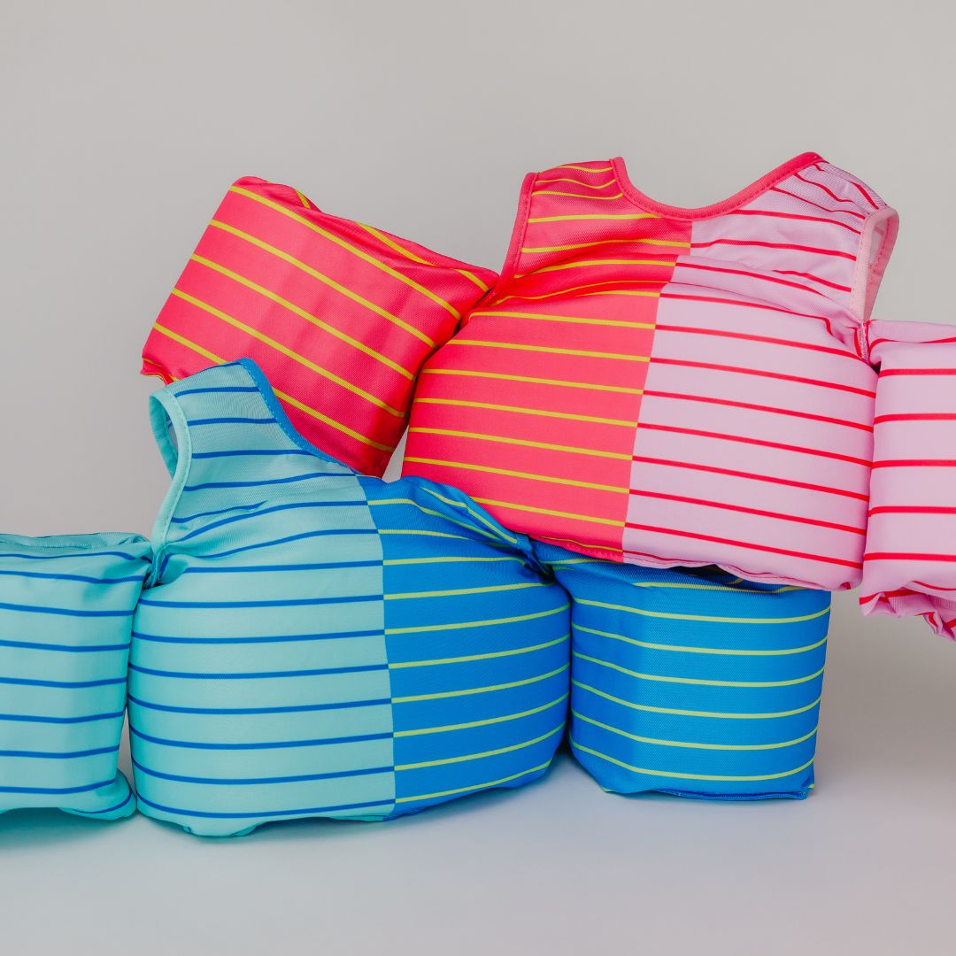 Dripfloats Pink Lemonade Stripe Kids Float