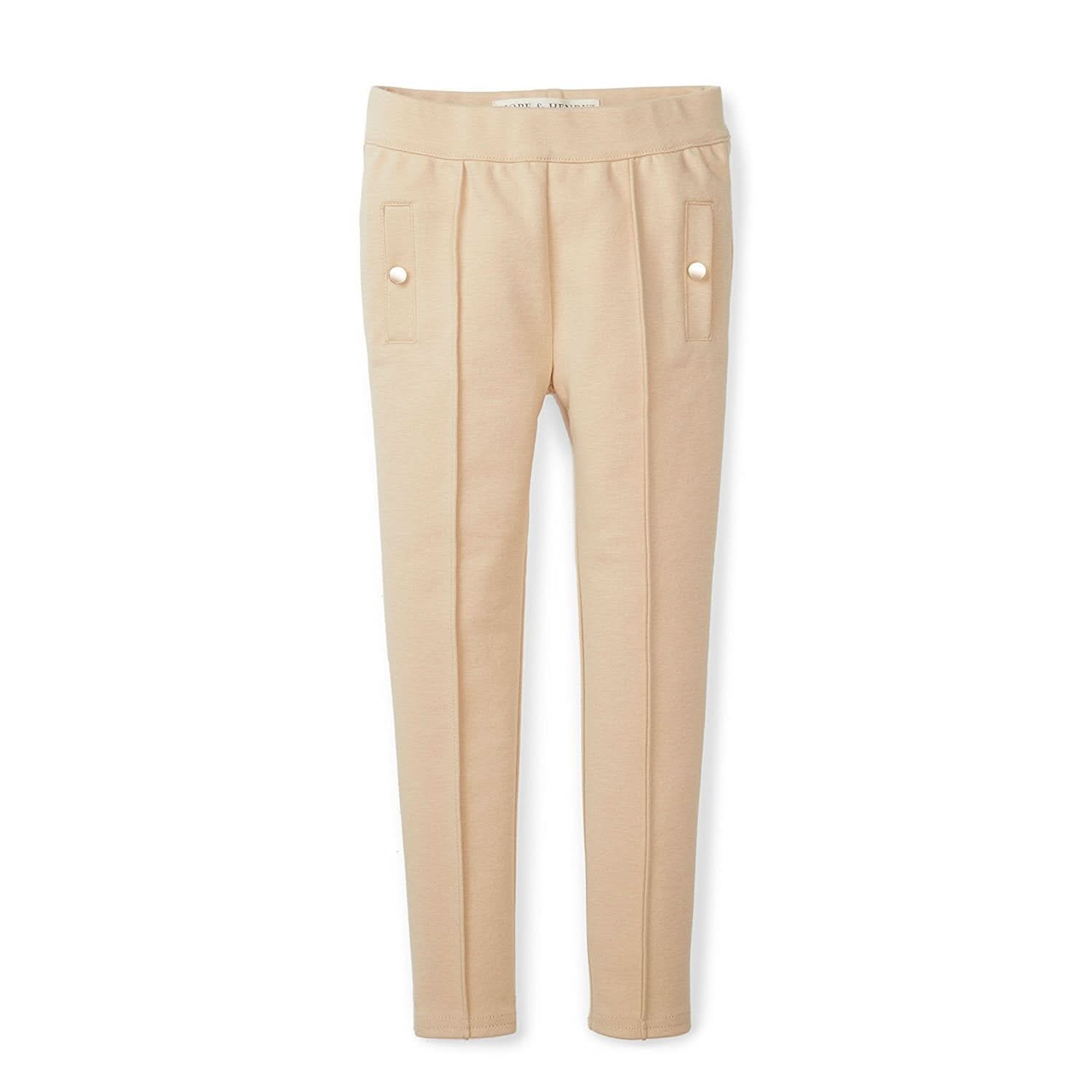 Hope & Henry Pintuck Ponte Pant Tan | Playroom Avenue