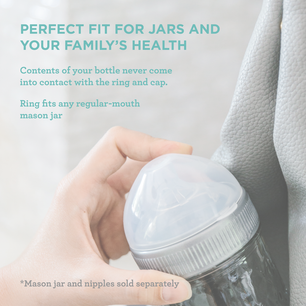 Mason Bottle Plastic Ring + Cap | Playroom Avenue
