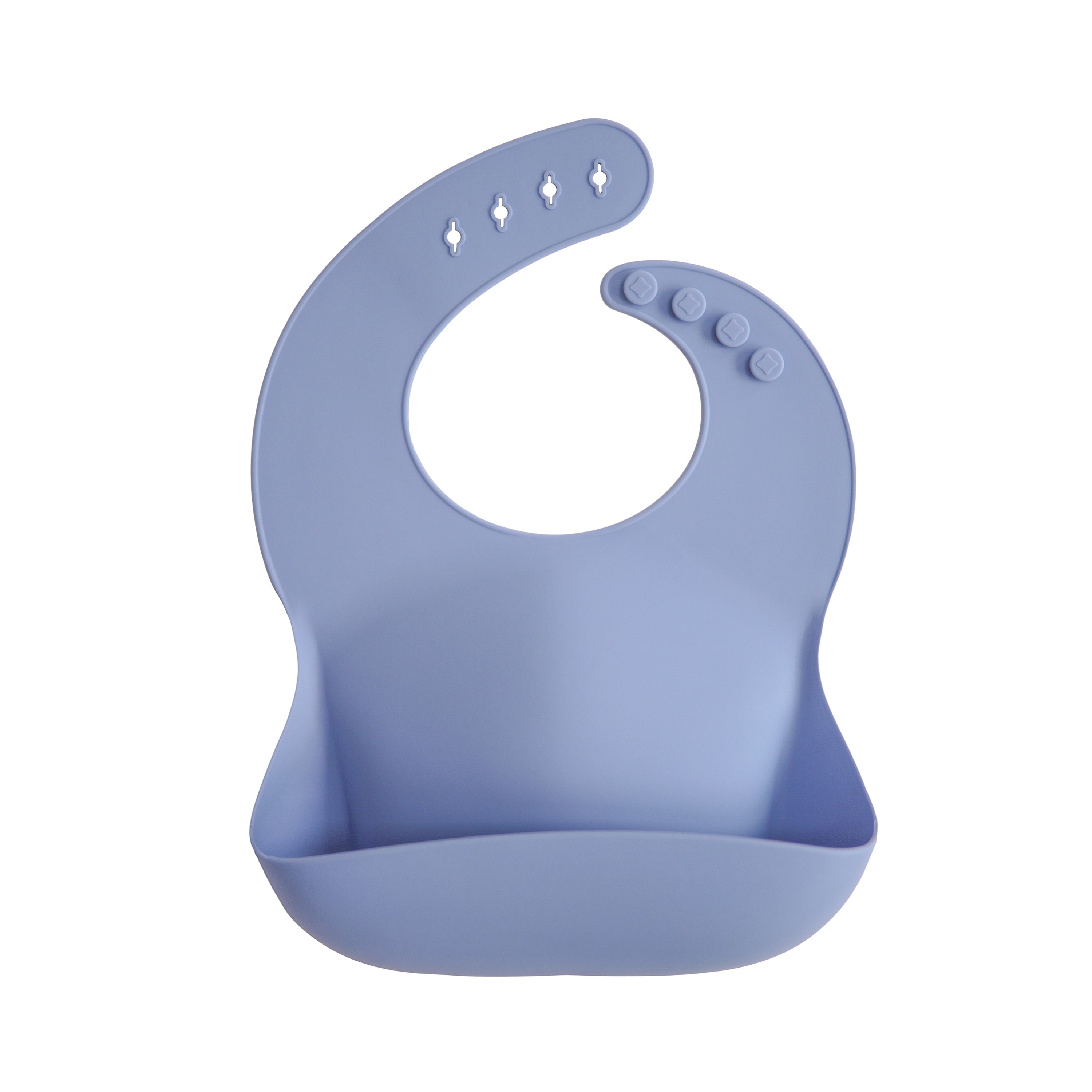 Mushie Silicone Baby Bib Powder Blue | Playroom Avenue