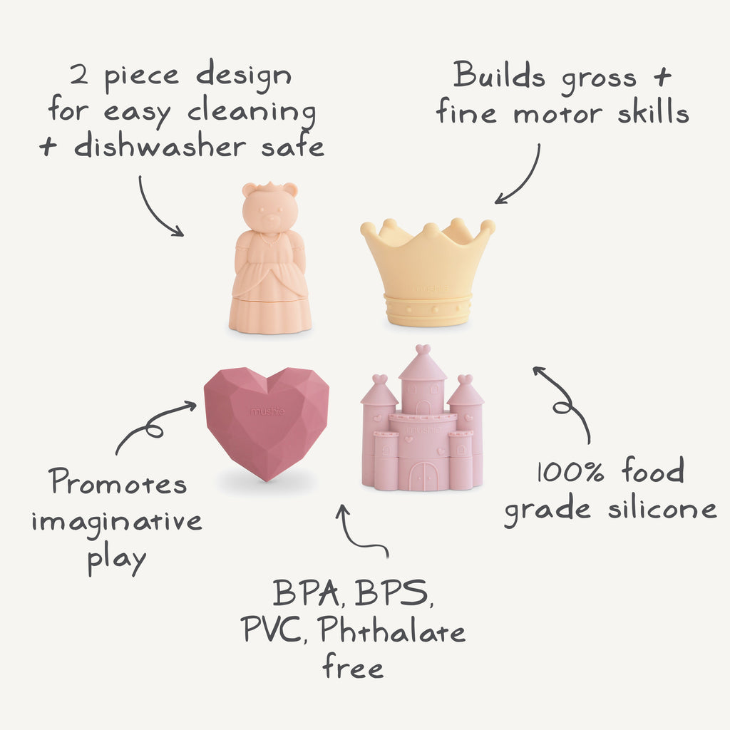 Mushie Princess Mold Free Bath Play Set | Playroom Avenue