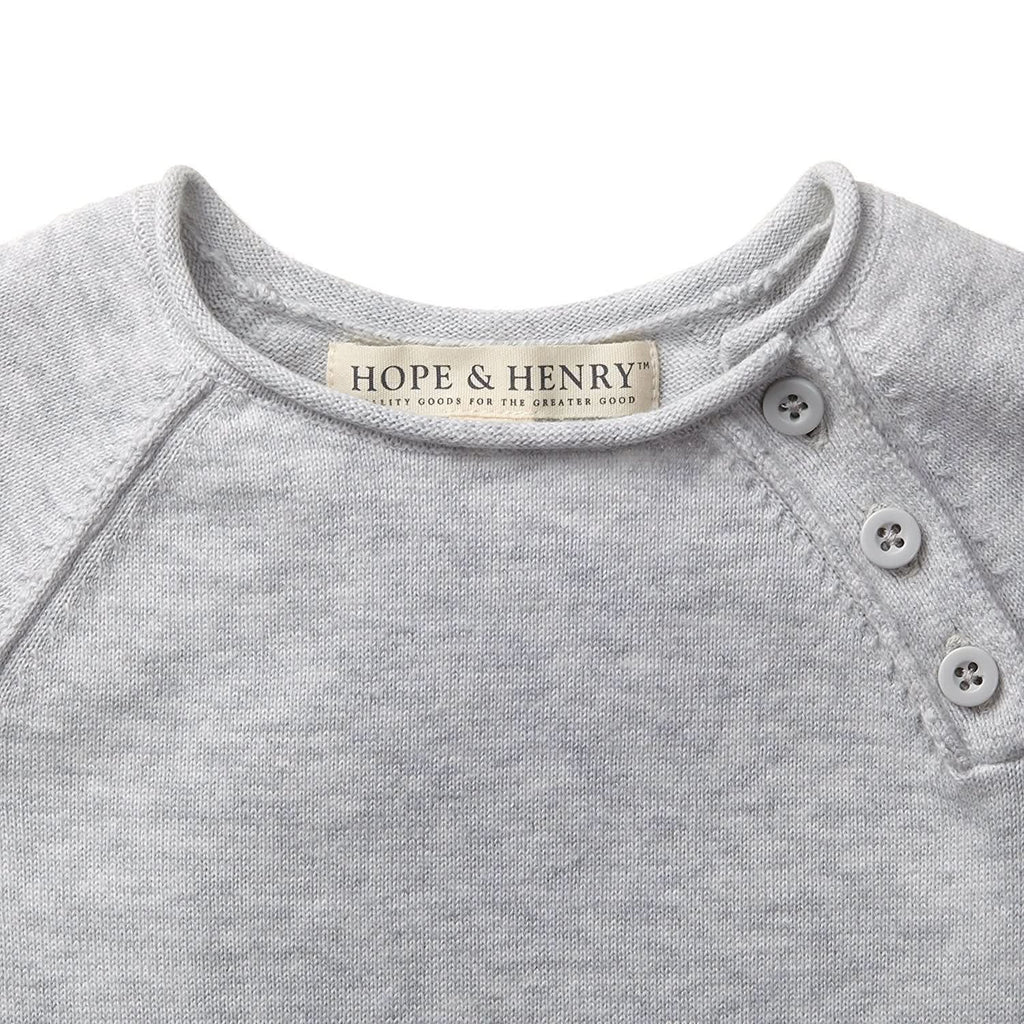 Hope & Henry Raglan Sweater Romper & Jacquard Blanket Gift Set | Playroom Avenue