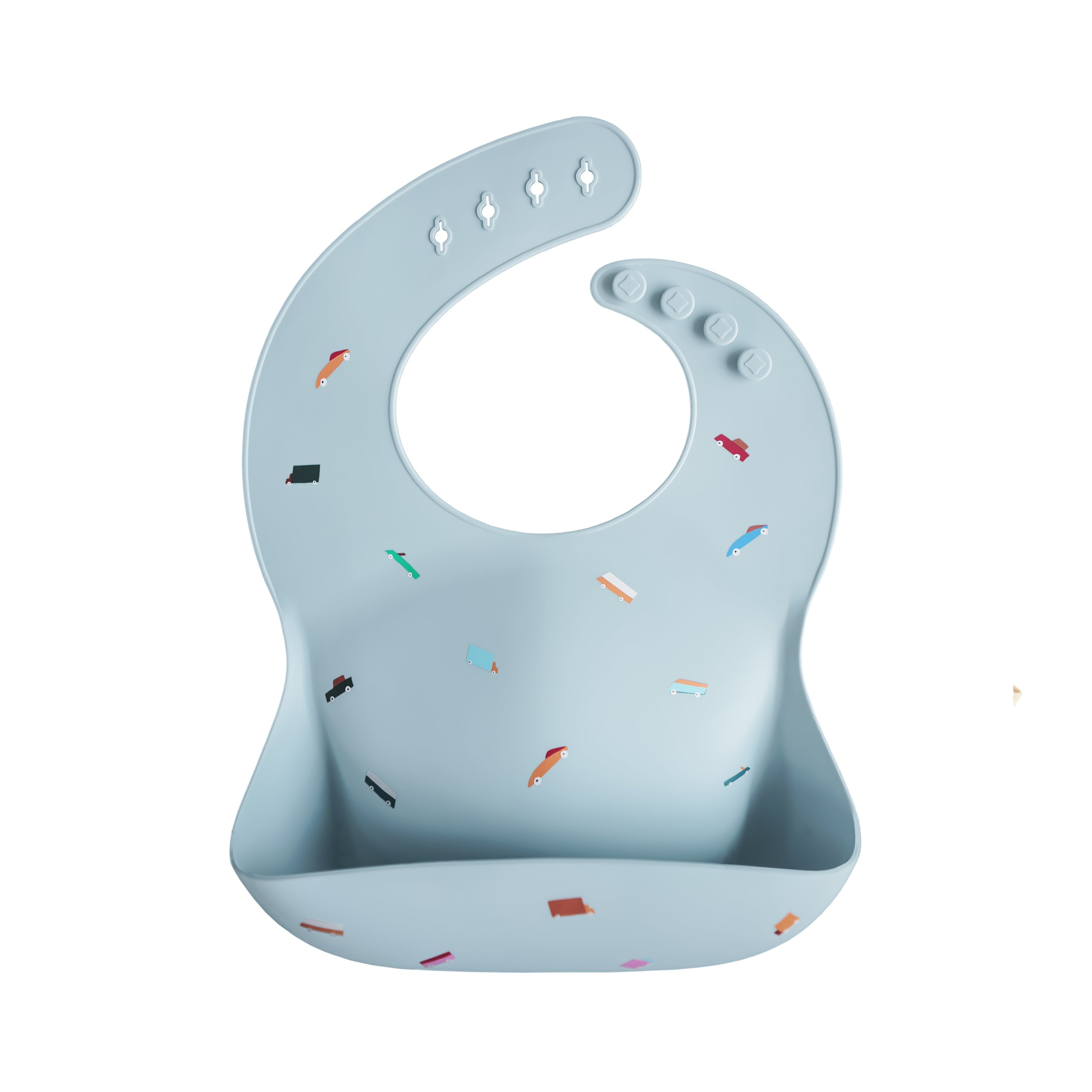 Mushie Silicone Baby Bib Retro Cars | Playroom Avenue