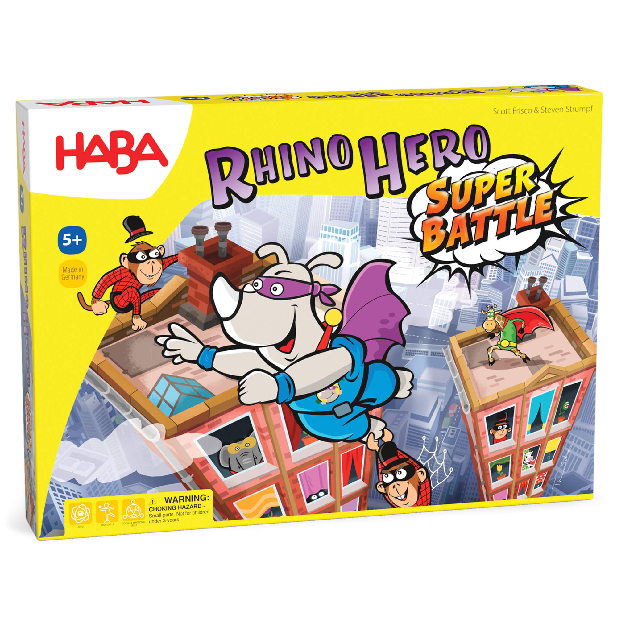 HABA Rhino Hero - Super Battle Stacking Game | Playroom Avenue