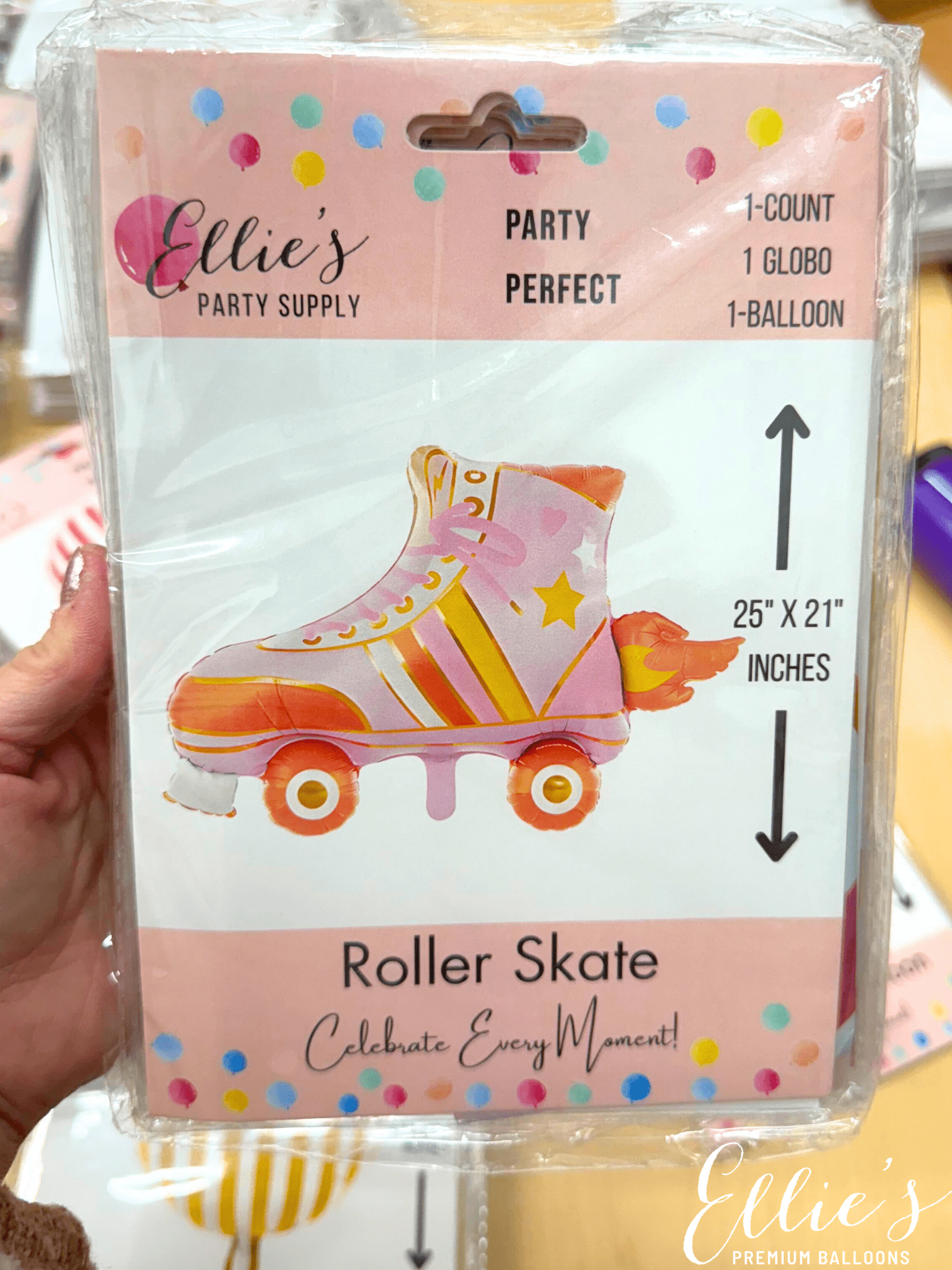 Ellie's Party Supply Roller Skate Balloon | Playroom Avenue