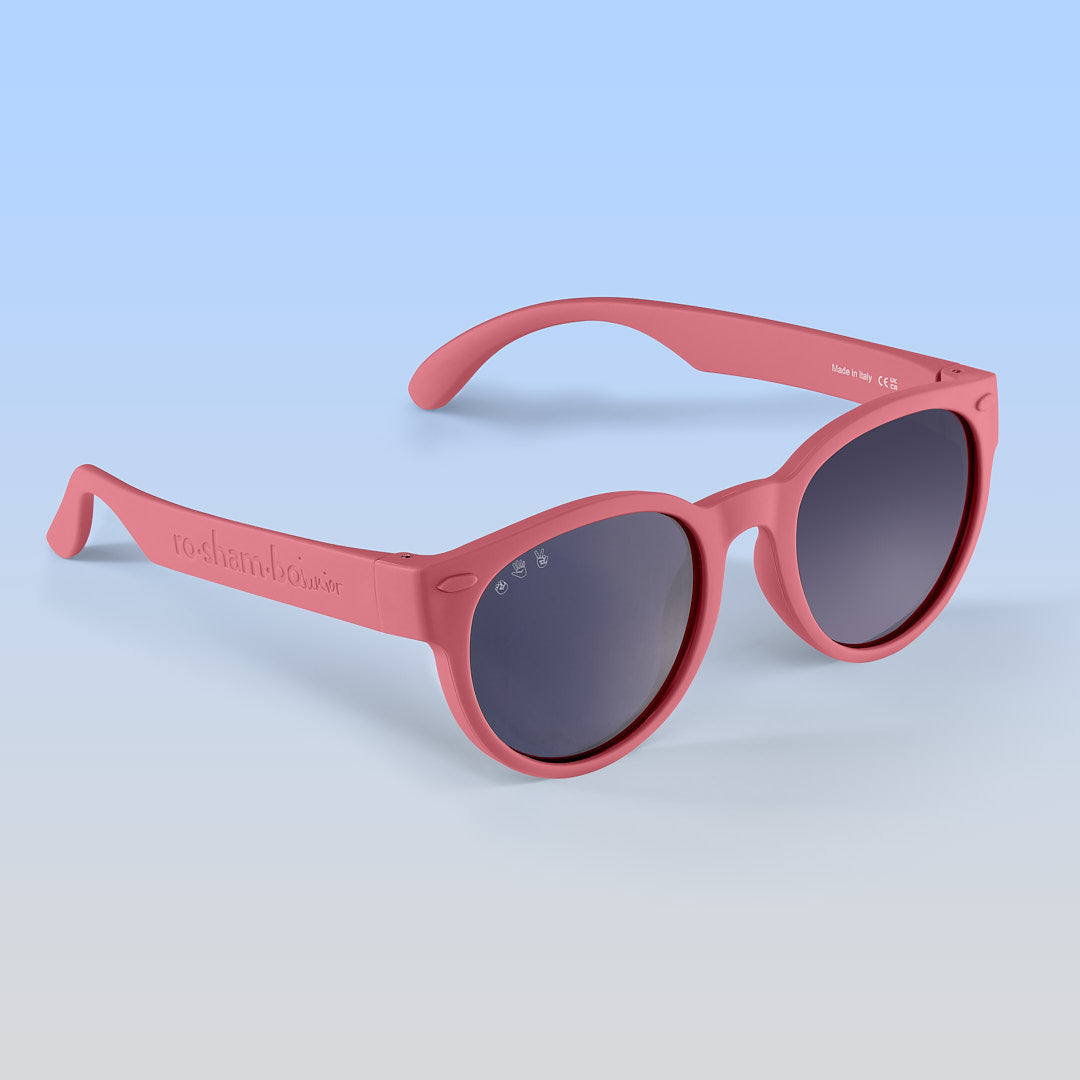 ro•sham•bo Breakfast Club Rounds | Junior Polarized Grey Lens Dusty Rose Frame | Playroom Avenue