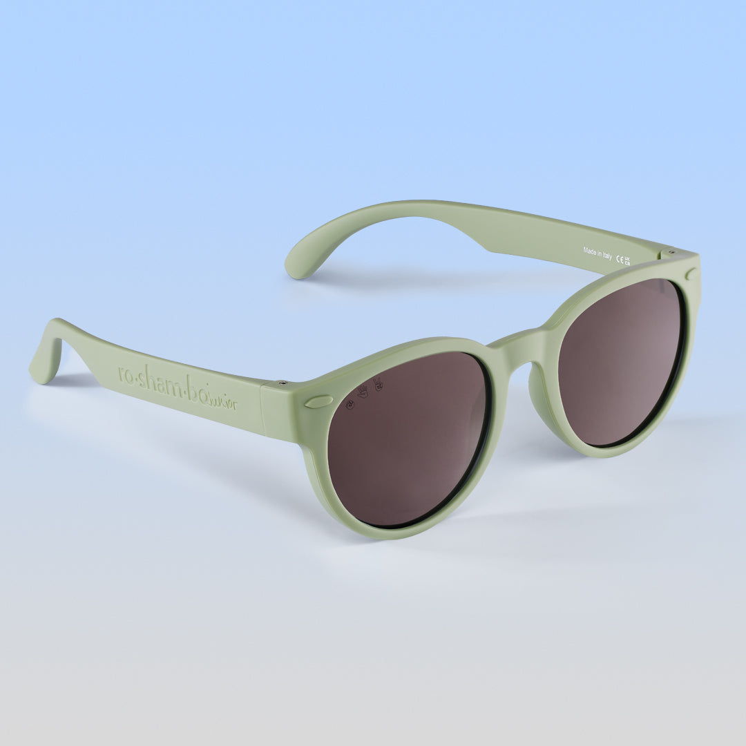 Zelda Rounds | Adult Polarized Brown Lens S M Sage Green Frame | Playroom Avenue