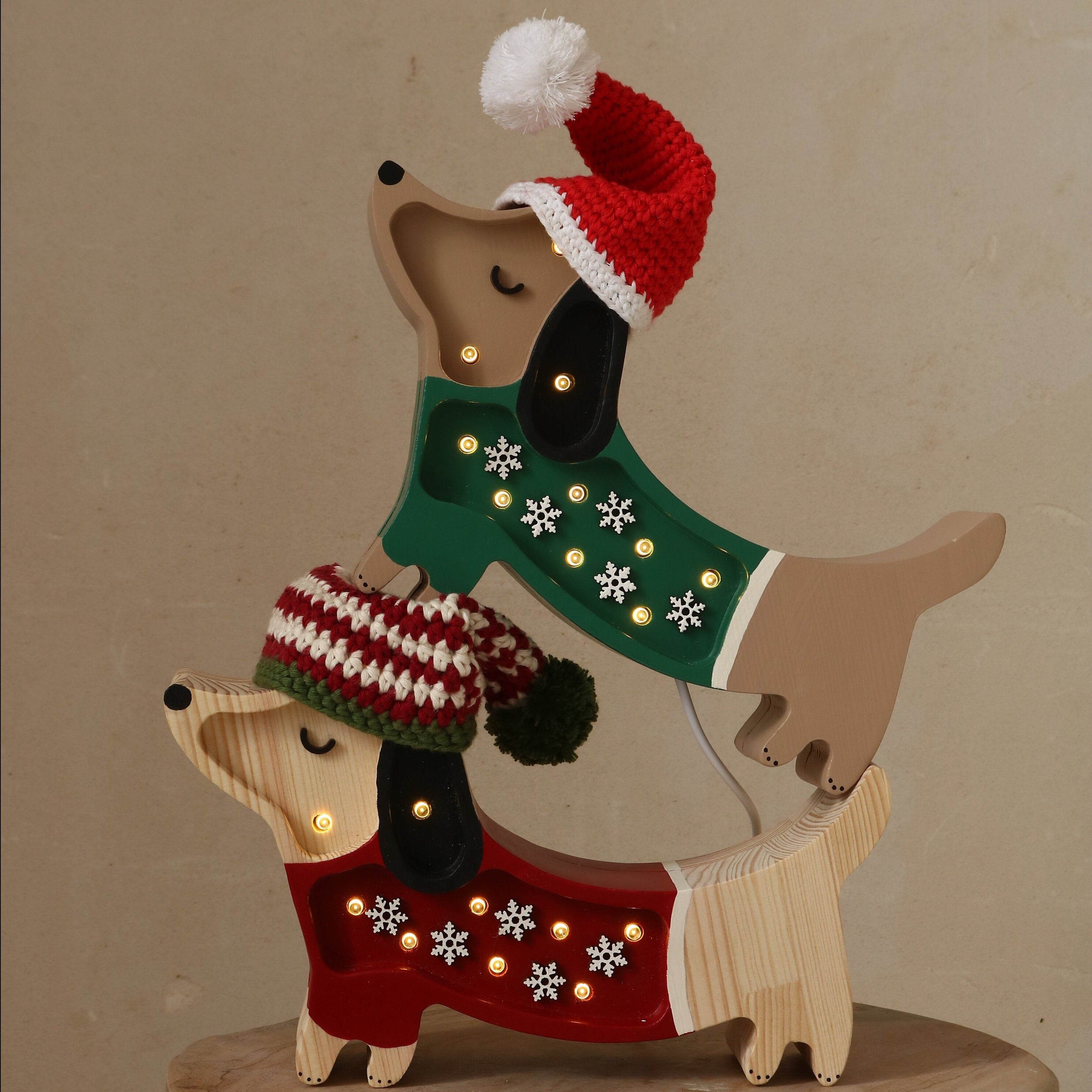 Little Lights Mini Holiday Puppy Lamp ~ Limited Edition - Playroom Avenue