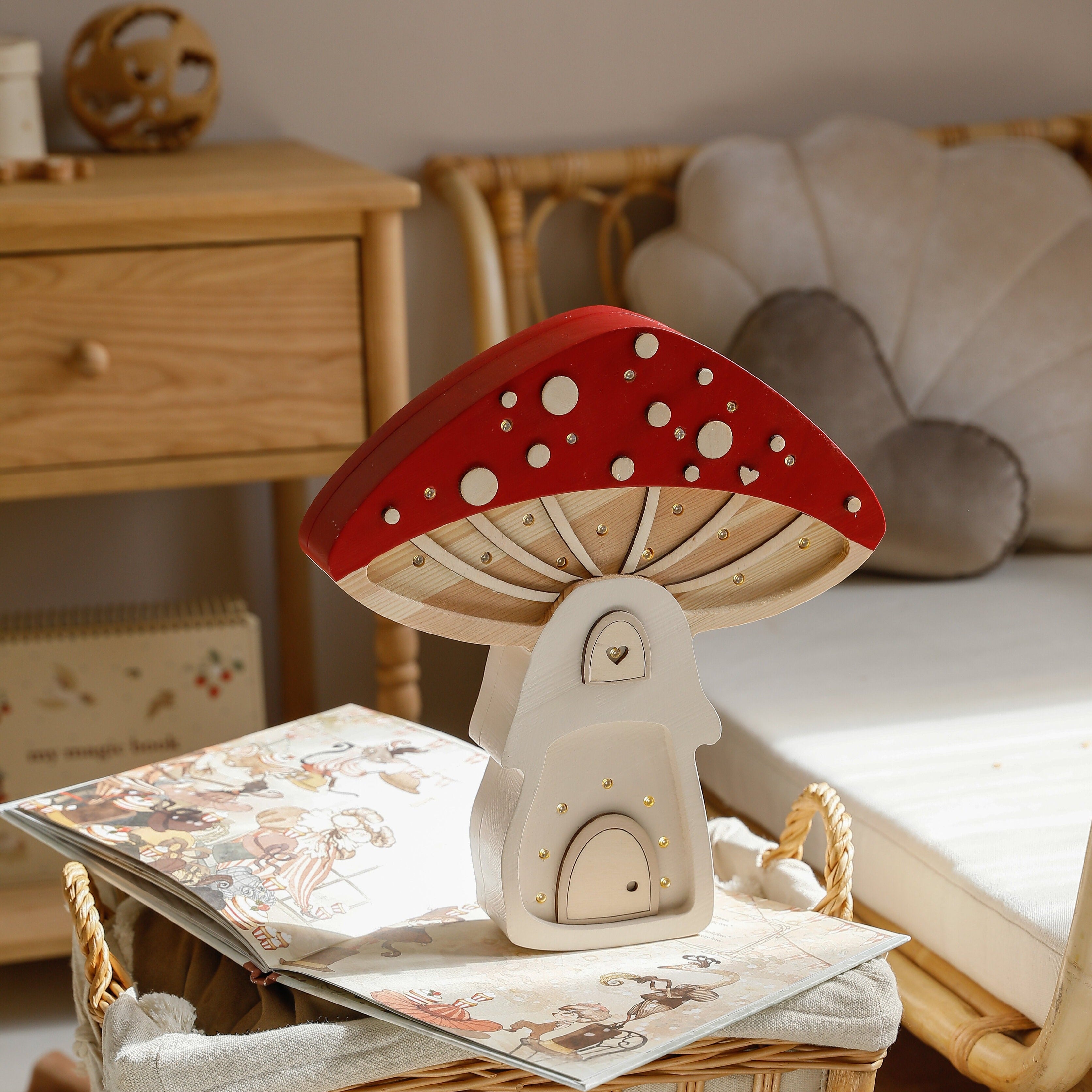 Little Lights Mushroom House Lamp Fairies Toadstool