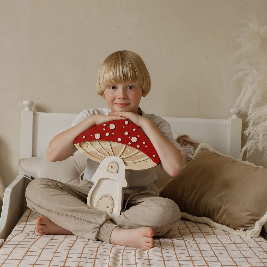 Little Lights Mushroom House Lamp - Playroom Avenue