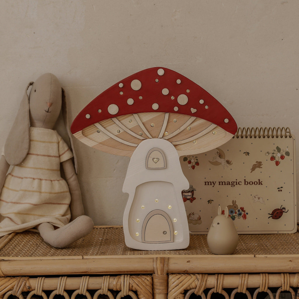 Little Lights Mushroom House Lamp - Playroom Avenue
