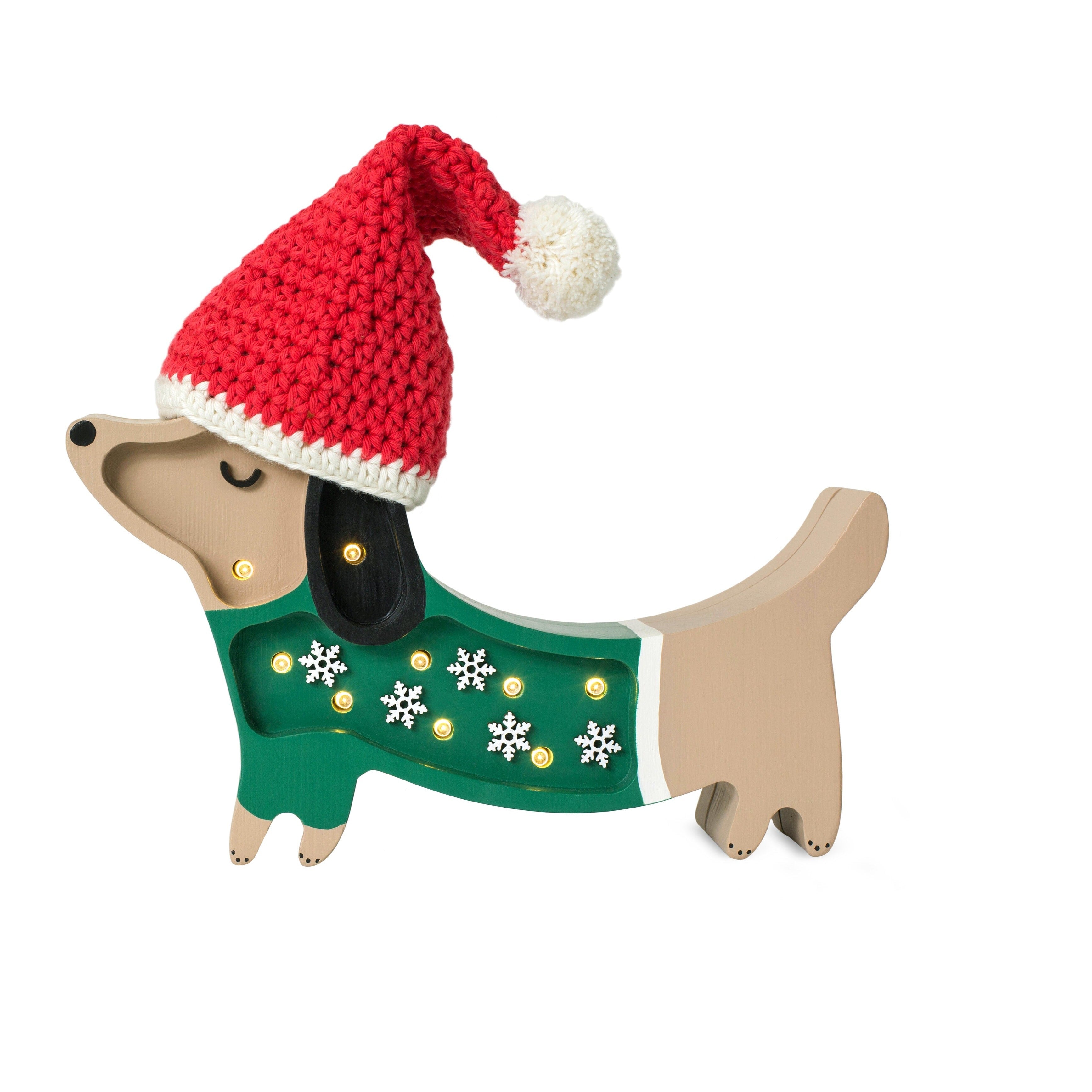 Little Lights Mini Holiday Puppy Lamp ~ Limited Edition - Playroom Avenue