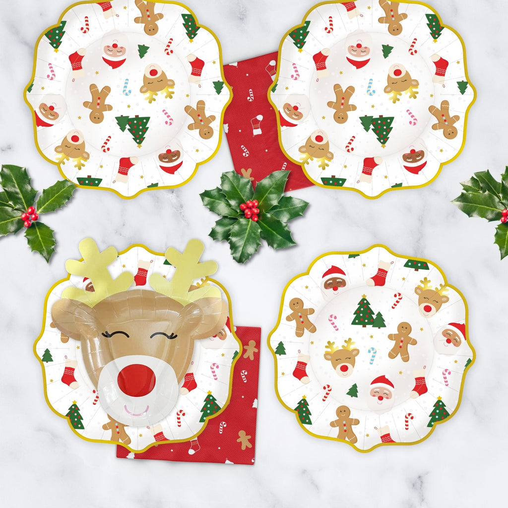 Ellie's Party Supply Rudolph the Reindeer Christmas Paper Plates | Playroom Avenue