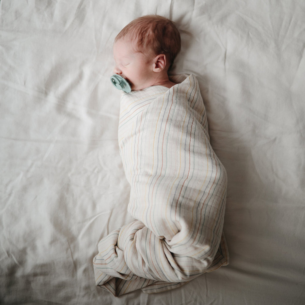 Mushie Organic Cotton Muslin Swaddle Blanket | Playroom Avenue