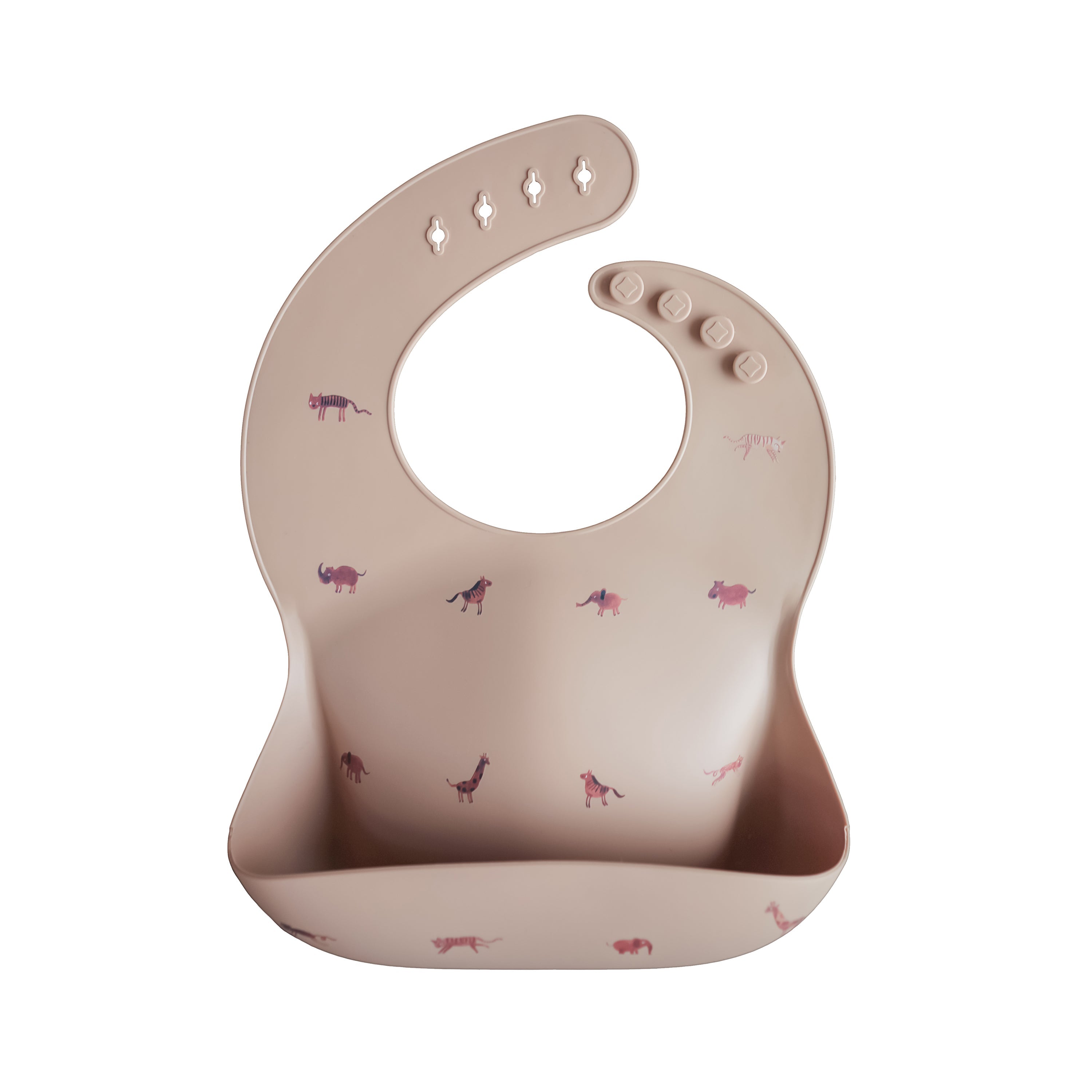 Mushie Silicone Baby Bib Safari Tan | Playroom Avenue