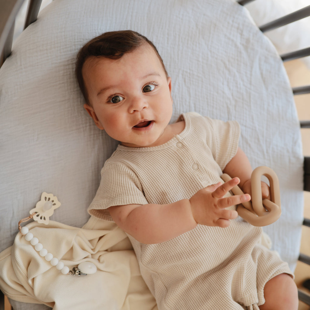 Mushie Ribbed Baby Blanket | Playroom Avenue
