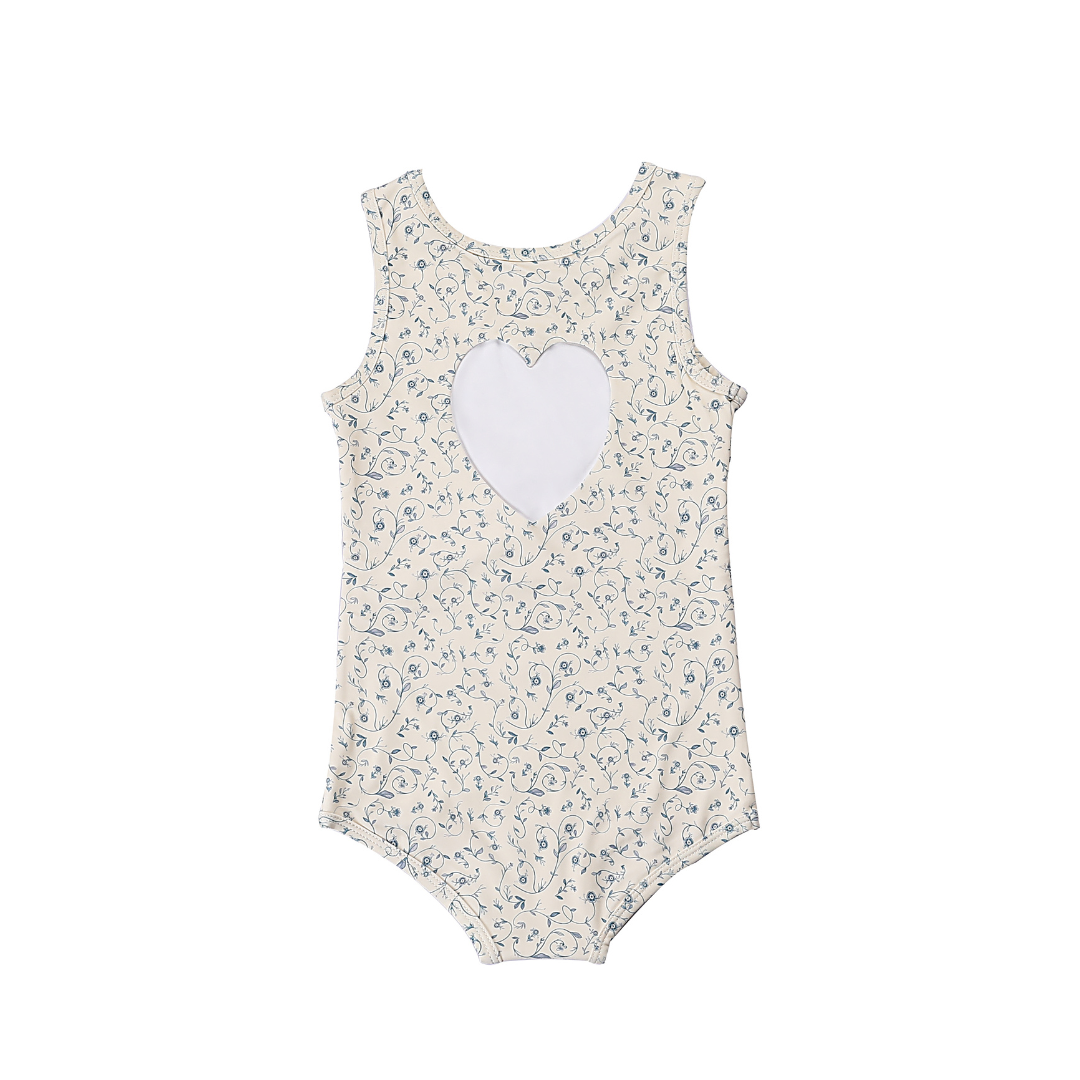 GRECH & CO. Sweetheart 1 Piece Swimsuit | UPF + Recycled - Scandi Floral | Playroom Avenue