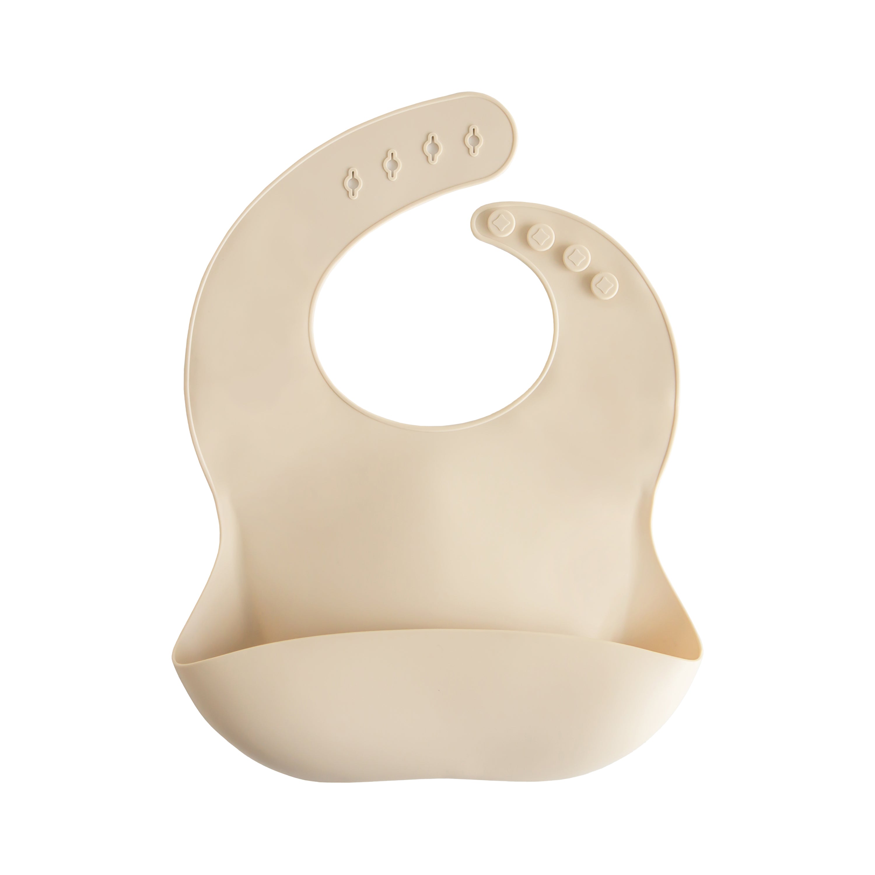 Mushie Silicone Baby Bib Shifting Sand | Playroom Avenue