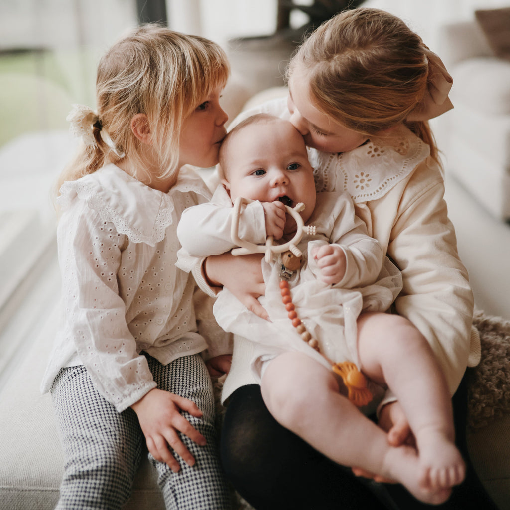 Mushie Silicone Pacifier Clip | Eva | Playroom Avenue