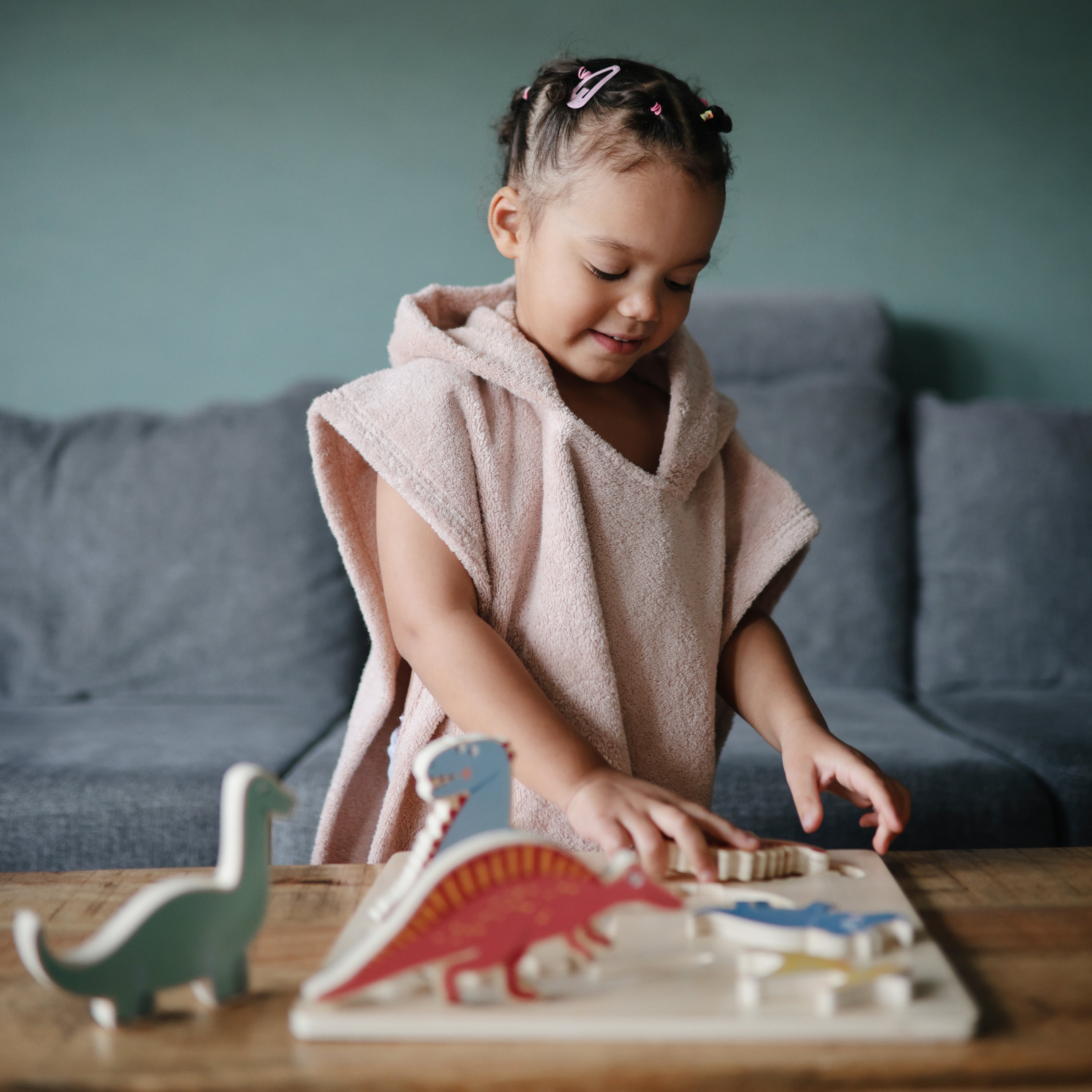 Mushie Bear Poncho Towel | Playroom Avenue