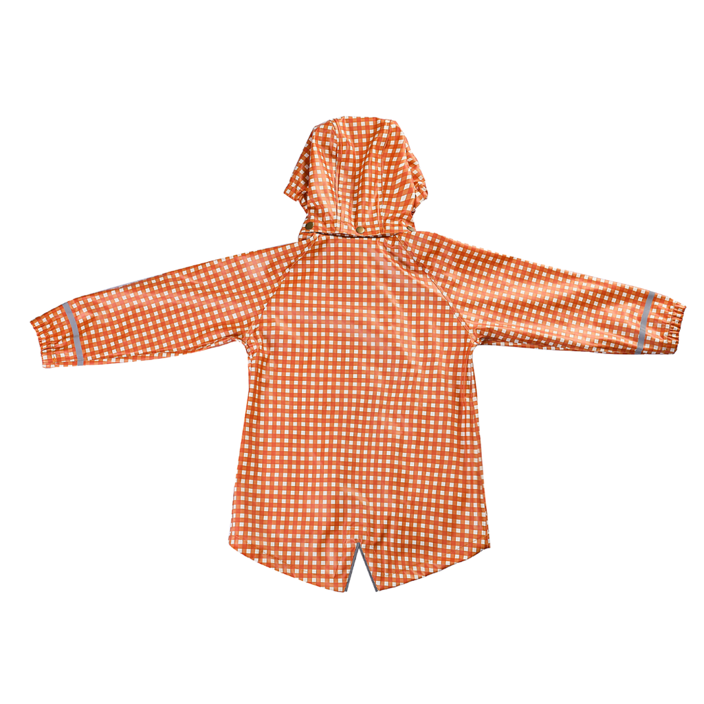 GRECH & CO. Fishtail Rain Jacket | Sienna Gingham | Playroom Avenue
