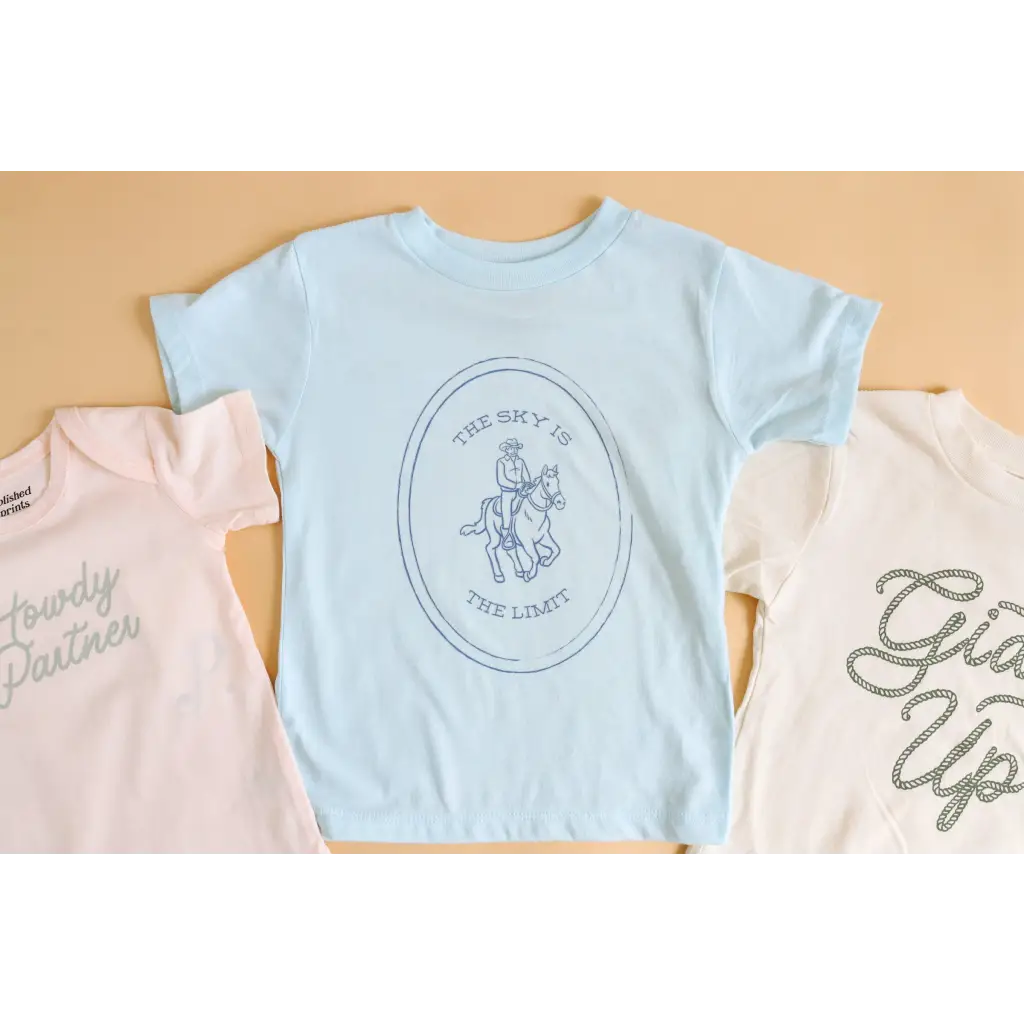 Polished Prints Skies The Limit Rodeo Graphic T-Shirt for Kids