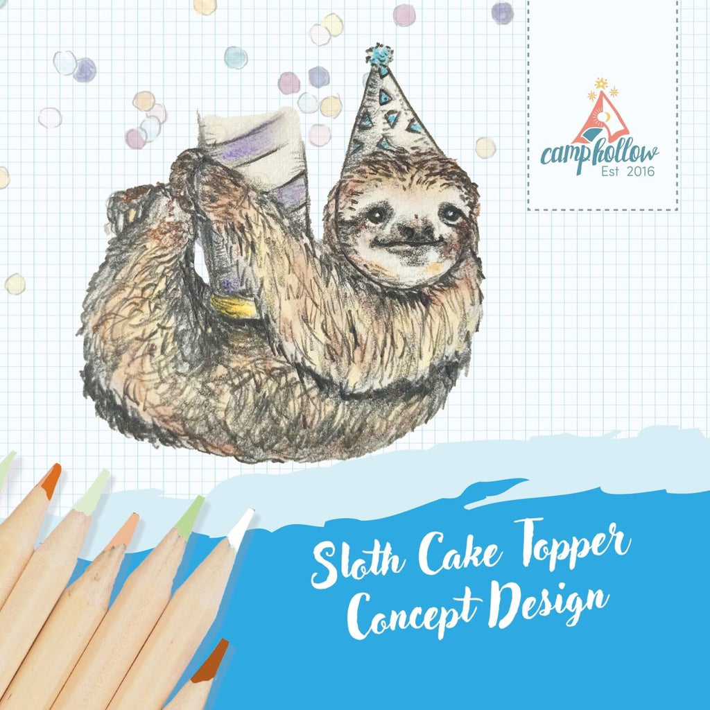 Camp Hollow Sloth Cake Topper | Playroom Avenue