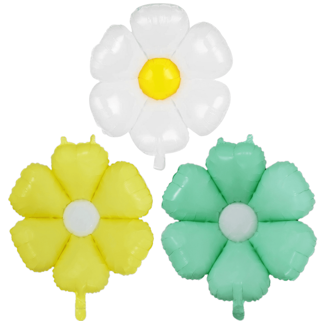 Ellie's Party Supply Small Daisy Foil Balloon – 20" Groovy Party Decor | Playroom Avenue