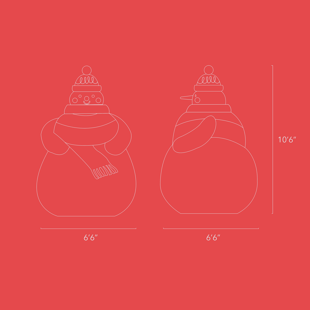 smol Snowman Inflatable | Playroom Avenue