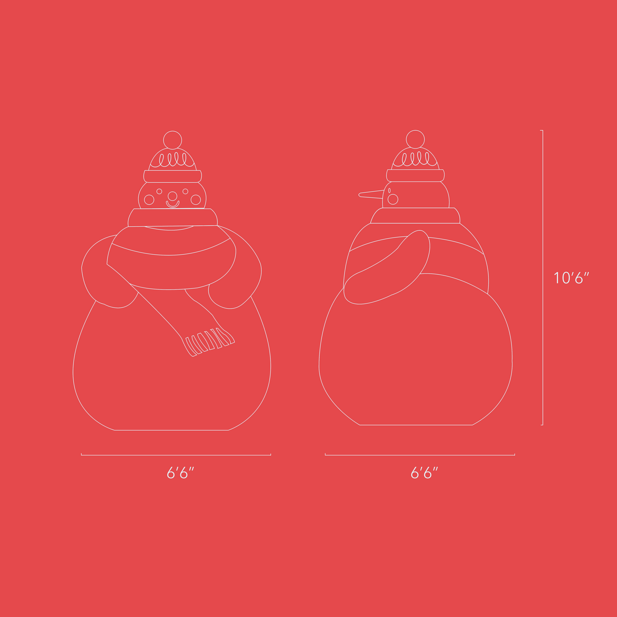 smol Snowman Inflatable | Playroom Avenue