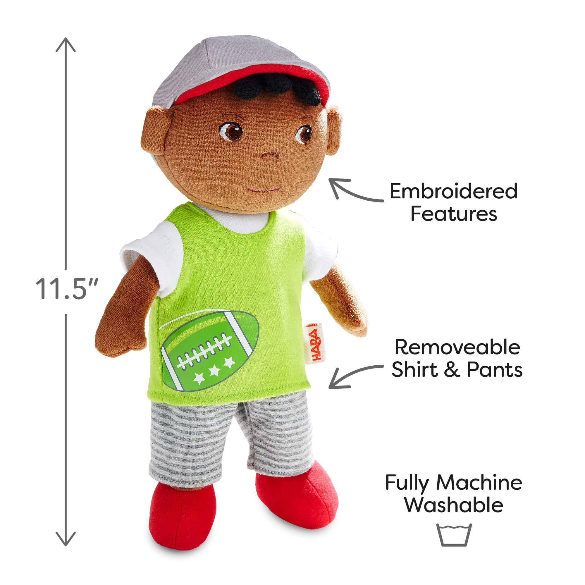HABA Snug Up Soft Doll Mason | Playroom Avenue