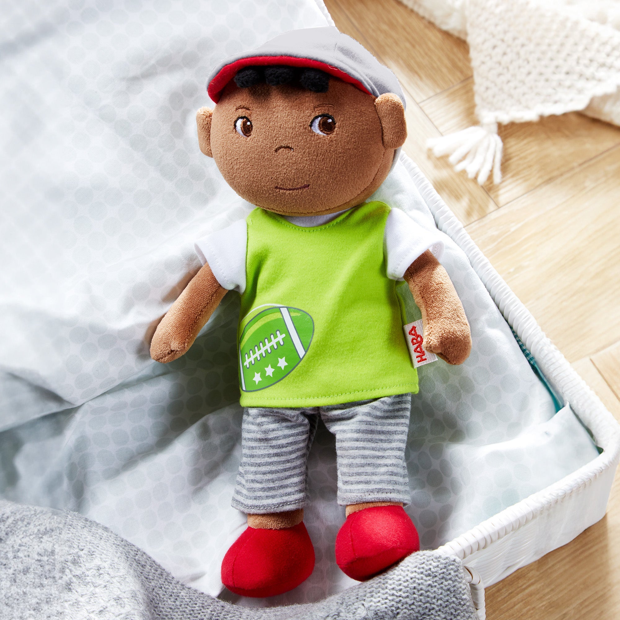 HABA Snug Up Soft Doll Mason | Playroom Avenue